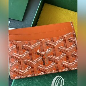 Orange goyard cardholder
